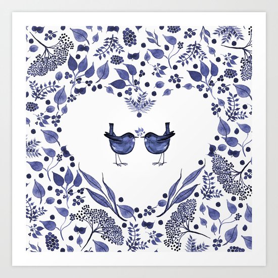 THE GIFT - INDIGO Art Print