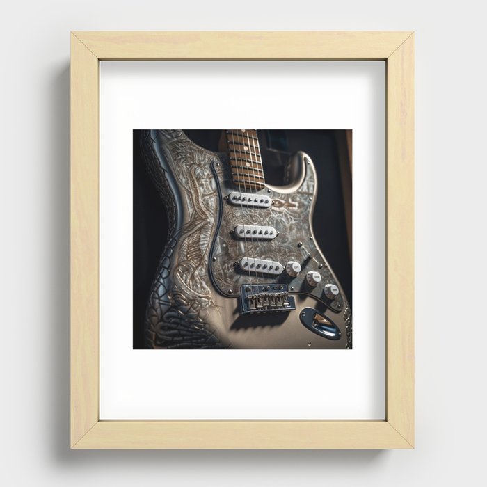 Hela Stratocaster Electric Guitar Recessed Framed Print