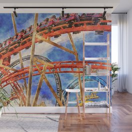 Roller Coaster Wall Murals For Any Decor Style Society6