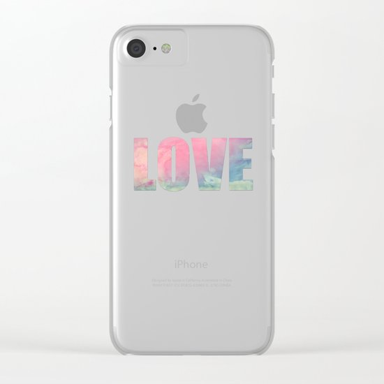 Rose and Serenity Clear iPhone Case