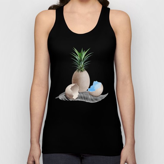 EGGS ON A FEATHER (surreal abstract) Unisex Tank Top