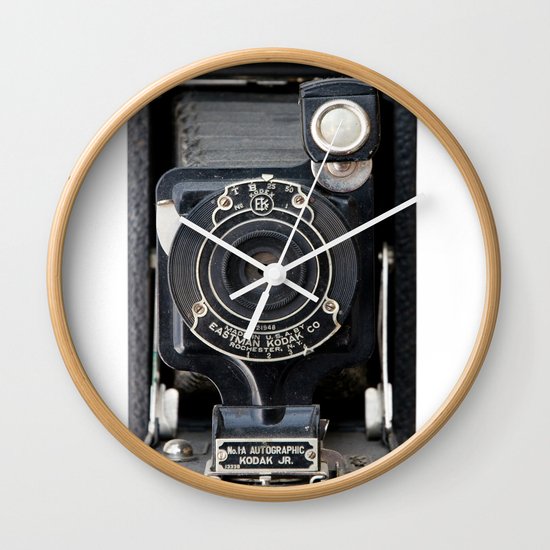 Vintage Autographic Kodak Jr. Camera Wall Clock
