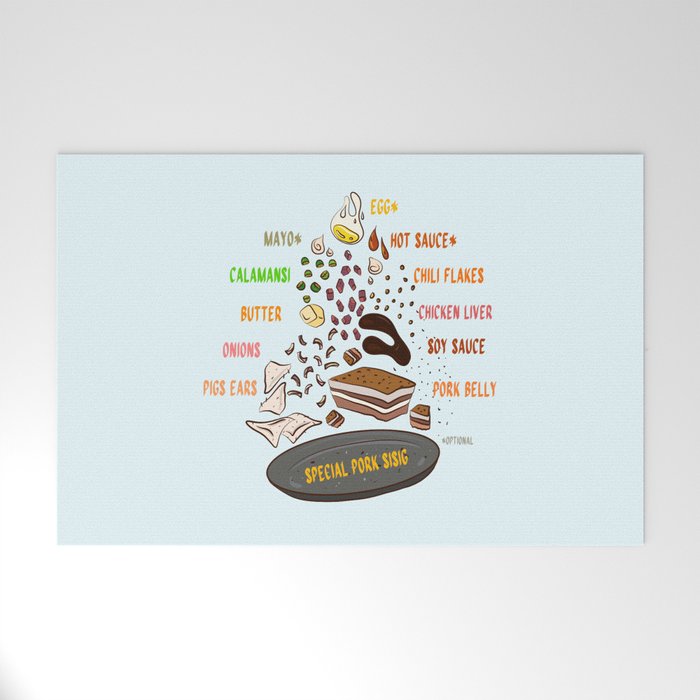 SPECIAL SISIG FILIPINO Mat by aydapadi Society6