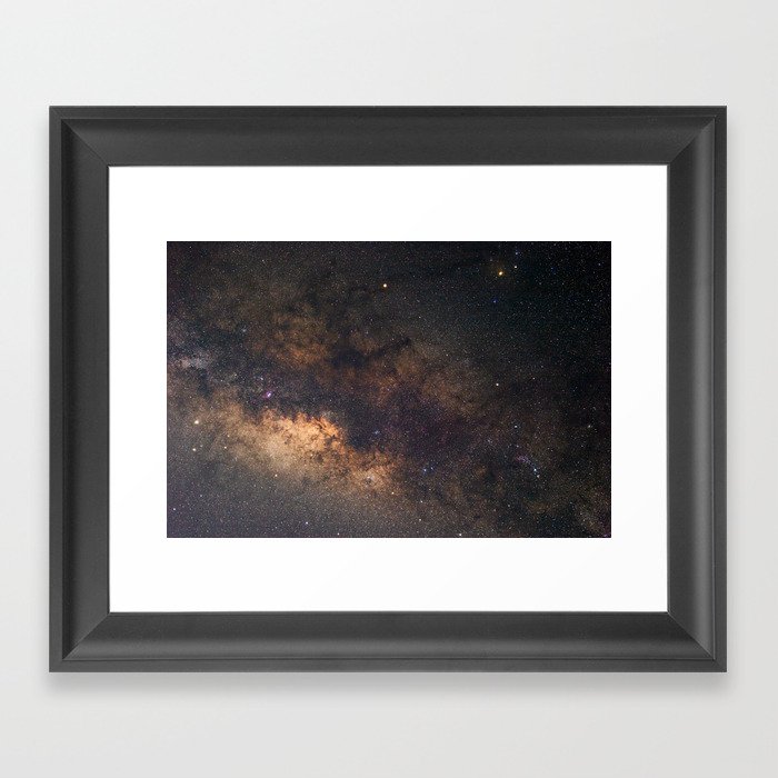 Galaxy Mirror: Milky Way Framed Art Print