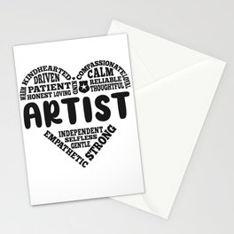 Artist love Stationery Card