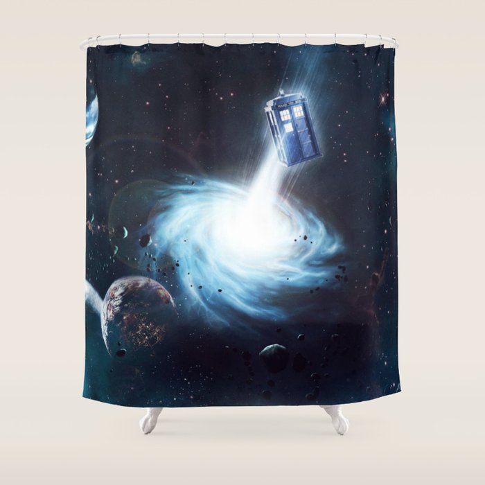 Tardis Shower Curtain By Break 001 Society6 Tardis Shower Curtain