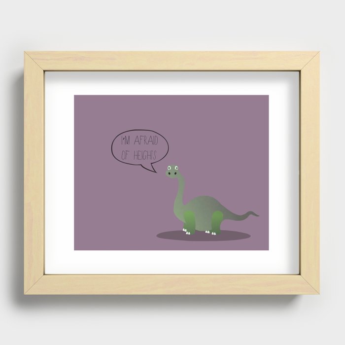 Dinophobia Recessed Framed Print