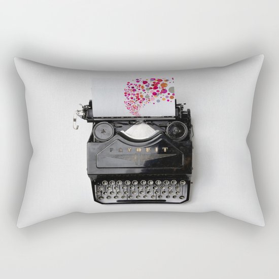 Typing Joy Rectangular Pillow