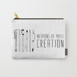 Weapons Of Mass Creation (on grey) Carry-All Pouch