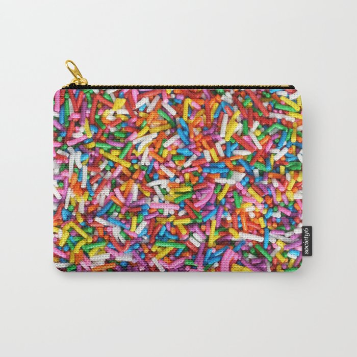 Rainbow Sprinkles Sweet Candy Colorful Carry-All Pouch