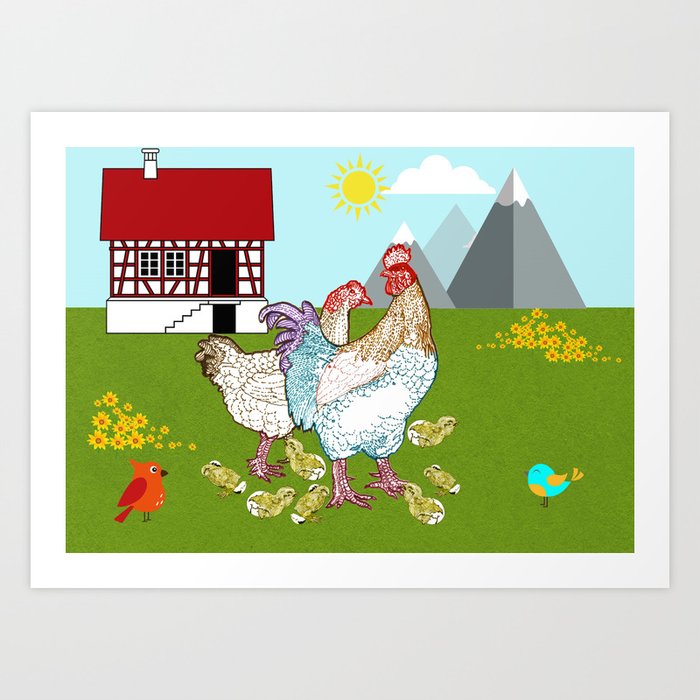 Happy family Art Print