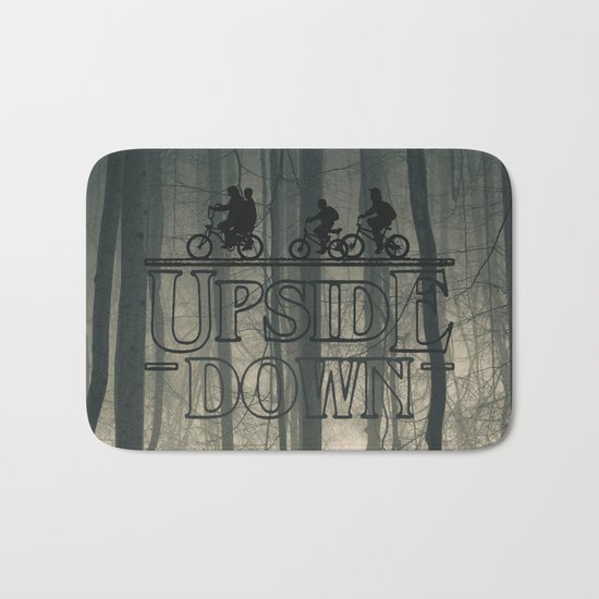Upside down world Bath Mat