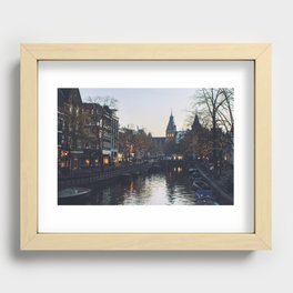 Winter in Amsterdam Recessed Framed Print