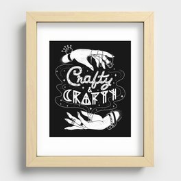 Crafty & Crafty - B&W Recessed Framed Print