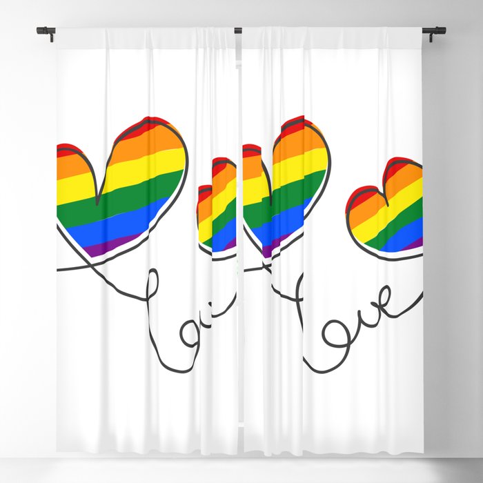 Love Heart Lgbt Pride Month | Blackout Curtain