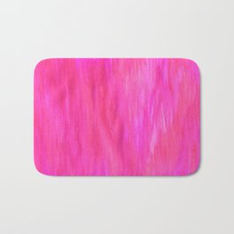 Neon Watercolor Bath Mat | Uv, Brushstrokes, Watercolor, Brightpink, Handmade, Hotpink, Magenta, Drip, Pink, Neon 