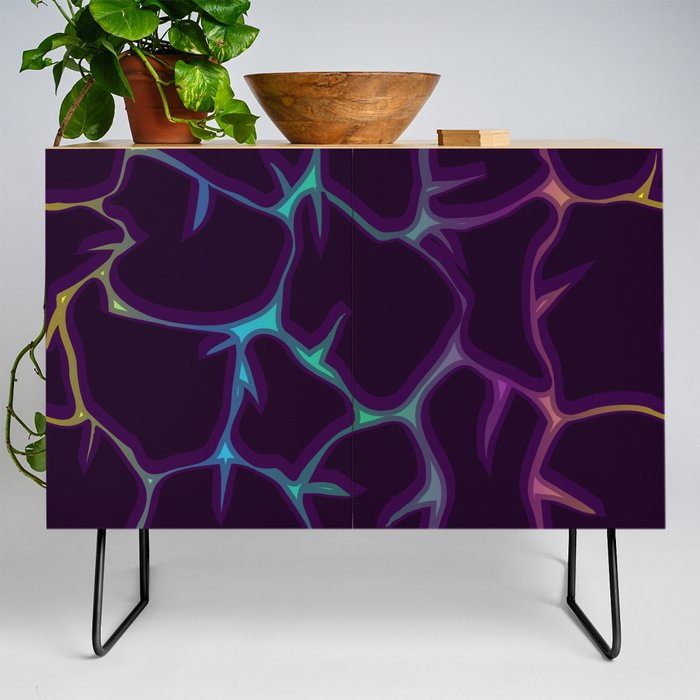 dark stones on a colorful background Credenza