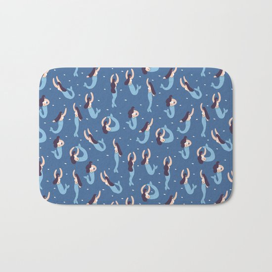 The Blue Mermaids Bath Mat