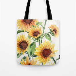 Sunflower Tote Bags Society6 Sunflowers Tote Bag