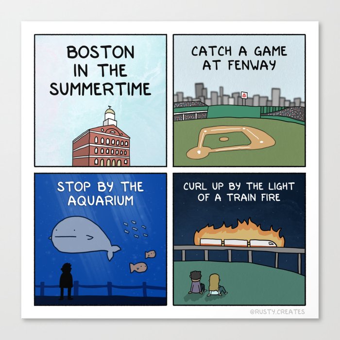 Boston Canvas Print