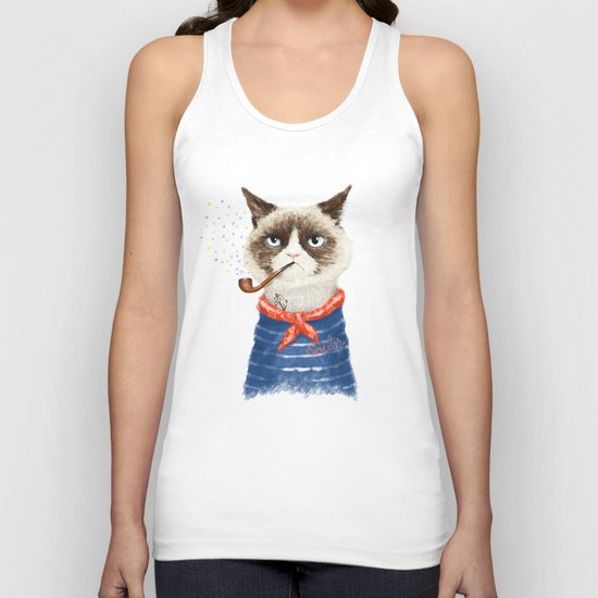 Sailor Cat V Unisex Tank Top
