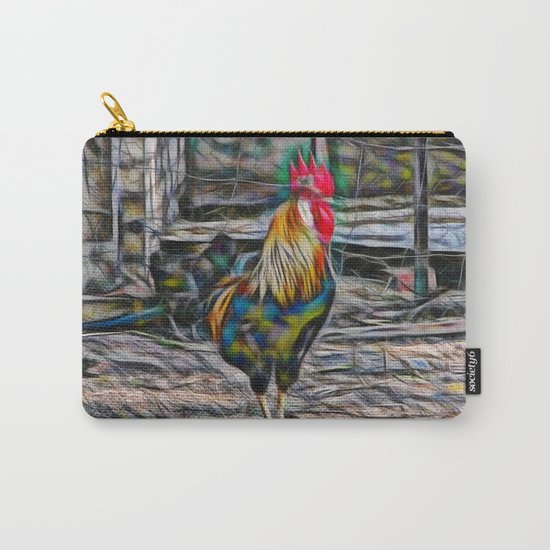 Bold Abstract Rooster Carry-All Pouch