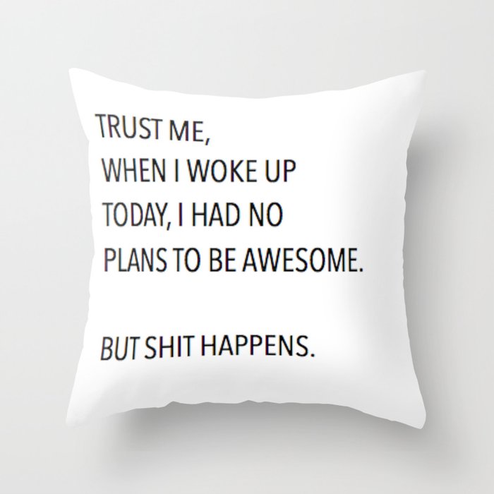Awesome Throw Pillow