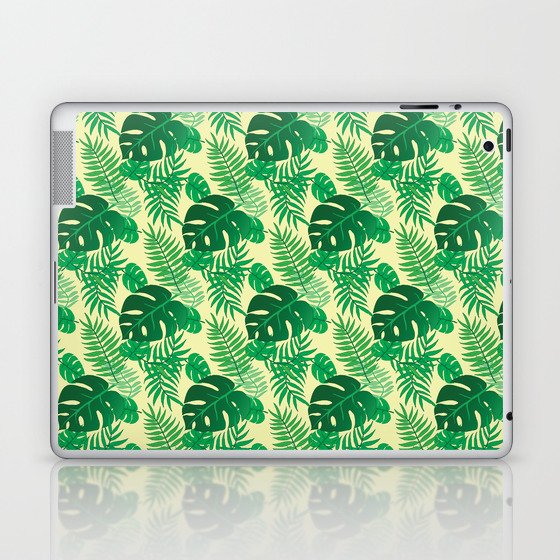 Beautiful Tropical Leaves Pattern Laptop & iPad Skin