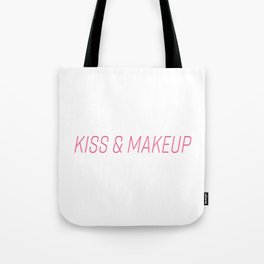 Kiss & Makeup (Pink) Tote Bag