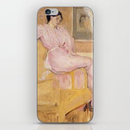 Lady in pink c.1901 - Charles Conder iPhone Skin
