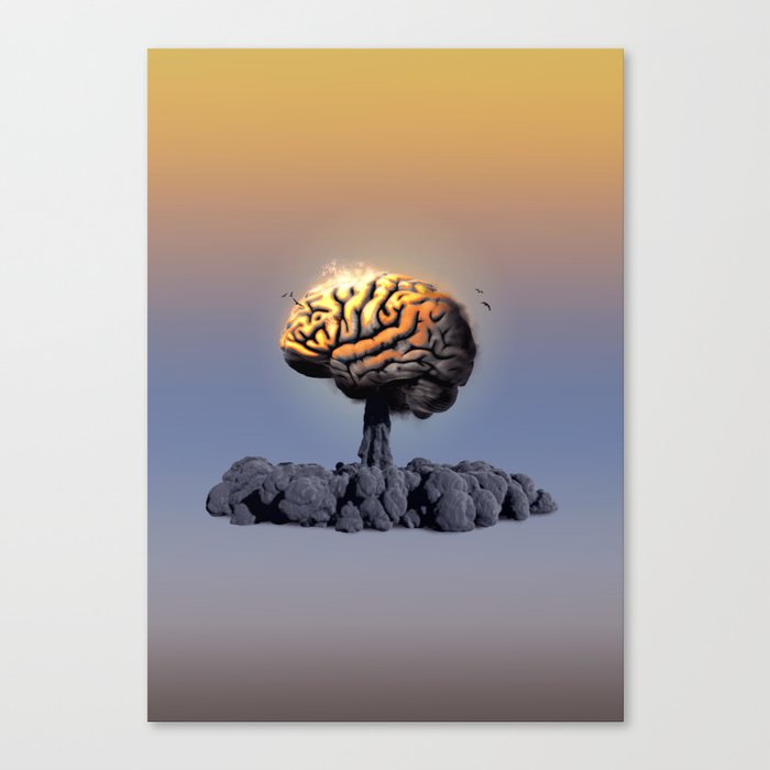 Brain Explosion Canvas Print