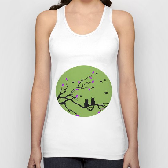 The Cat's in Love Unisex Tank Top
