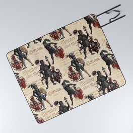 Medieval Knights in Shining Armor Picnic Blanket