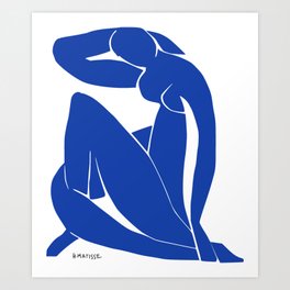 Henri Matisse - Blue Nude II, 1952 Art Print