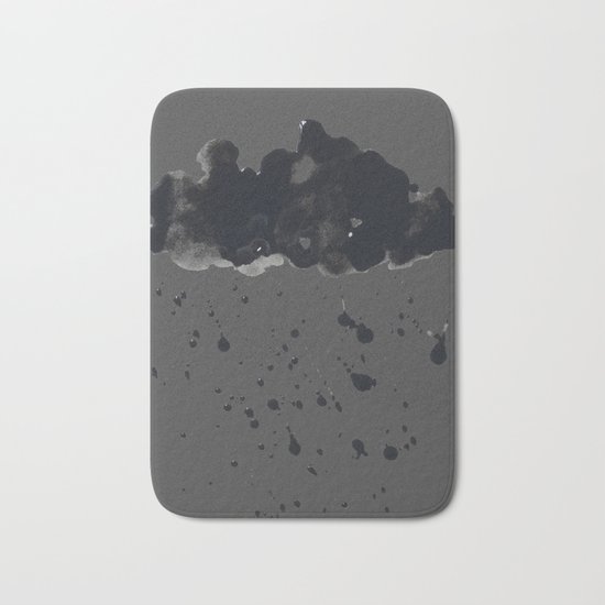 Stormy Black Clouds Version 2 For Earth Day Bath Mat