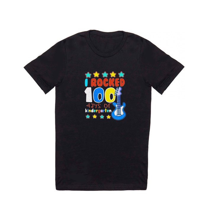 Days Of School 100th Day Rocked 100 Kindergarten T Shirt