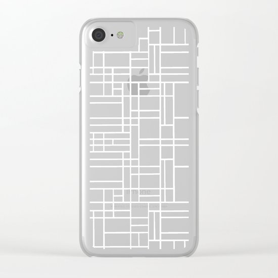 Stained Glass W Clear iPhone Case