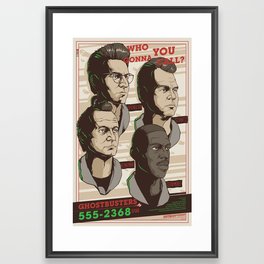 Ghostbusters 30th Anniversary Poster / REGULAR Framed Art Print