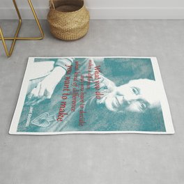 Jane Goodall Quote 2 Rug