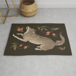 The Wolf and Rose Hips Rug