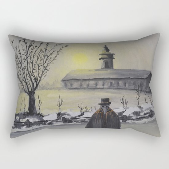 Track 6: Dark winter Rectangular Pillow