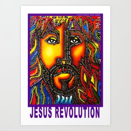 final blk Jesus revolution Art Print
