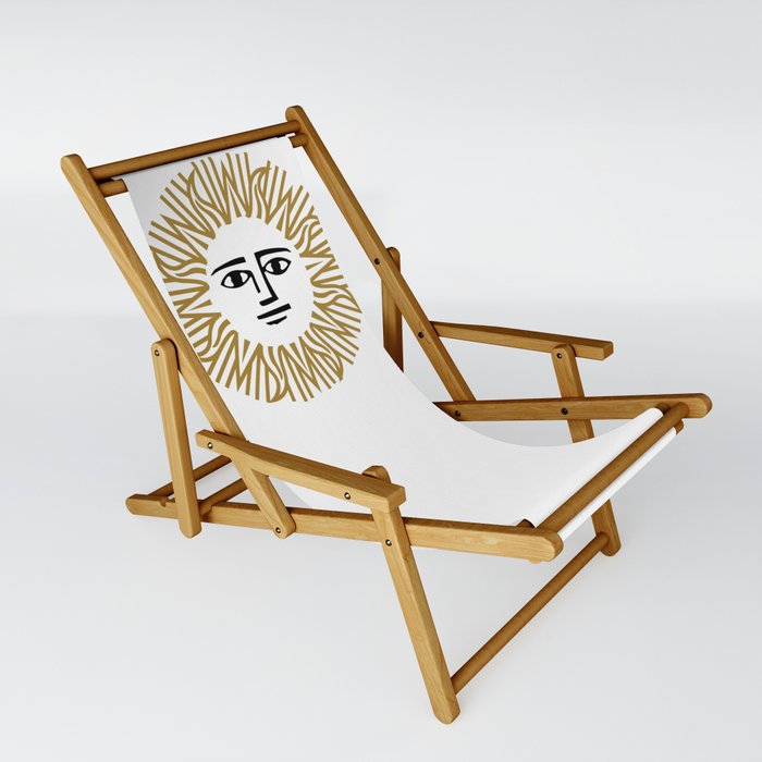 Vintage Sun Sling Chair By Redhead Hufflepuff Society6 Vintage Sun Sling Chair By, Vintage Wooden Sling Chairs
