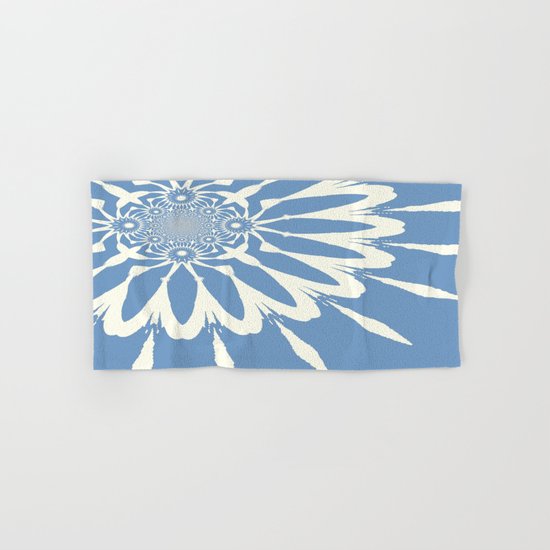 Subtle Blue Flower Hand & Bath Towel
