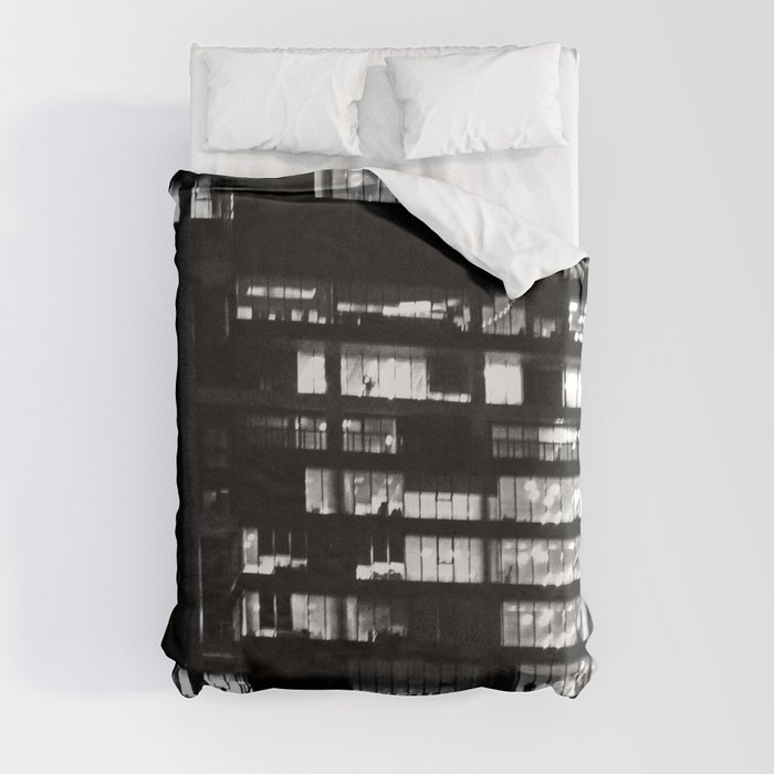 Black & White-Skyscraper Duvet Cover