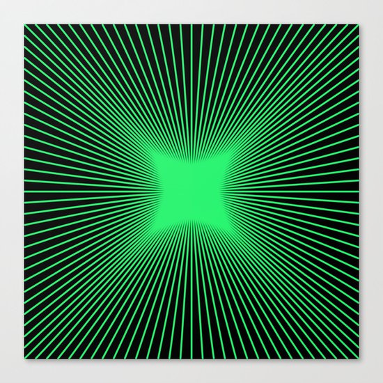 The Emerald Illusion Canvas Print