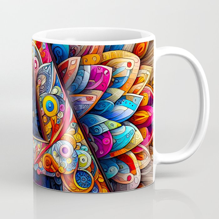 Mandala letter A Coffee Mug