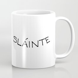 Saint Pat's Slainte Coffee Mug | Harp, Drawing, Shamrock, Slainte, Cheers, Scottish, Paddy, Whimsical, Cartoon, Celtic 