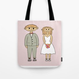 bride and groom Tote Bag
