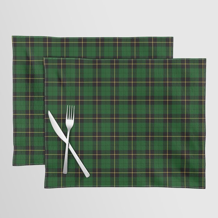 Clan Wallace Hunting Tartan Placemat